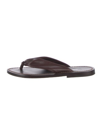 K Jacques St. Tropez Leather Slides