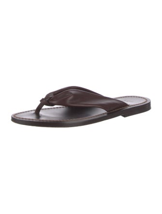 K Jacques St. Tropez Leather Slides