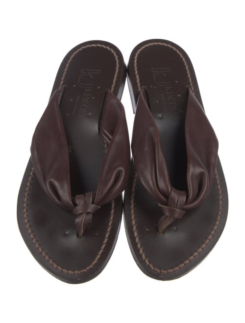 K Jacques St. Tropez Leather Slides