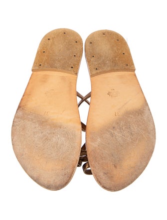 K Jacques St. Tropez Leather Slides