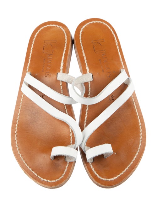K Jacques St. Tropez Leather Slides