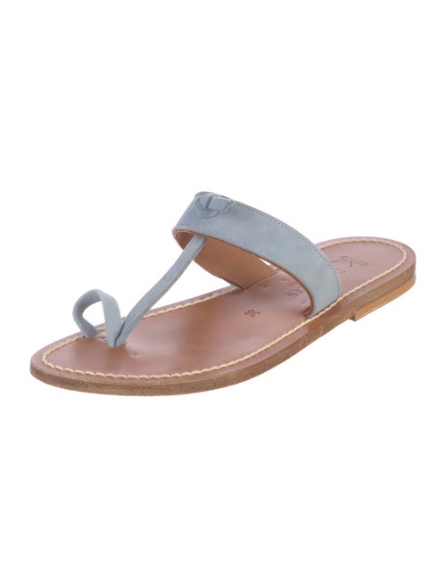 K Jacques St. Tropez Leather Slides