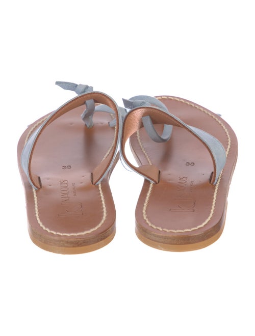 K Jacques St. Tropez Leather Slides