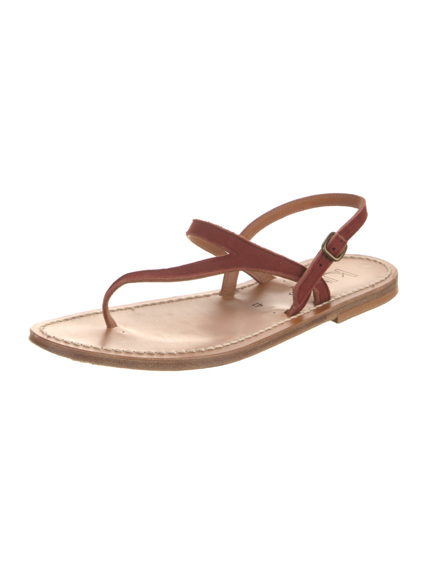 K Jacques St. Tropez Leather Sandals