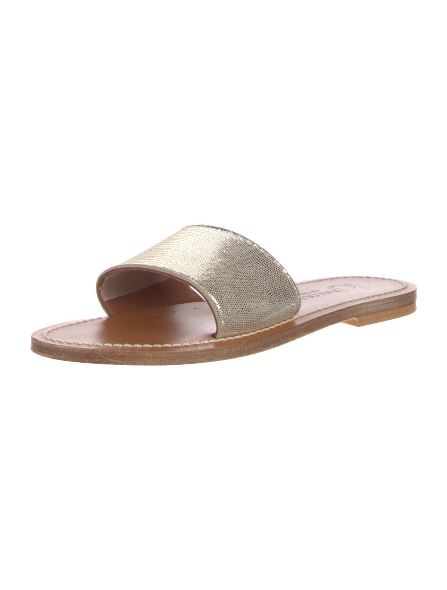 K Jacques St. Tropez Leather Slides