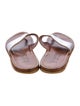 K Jacques St. Tropez Leather Printed Slides
