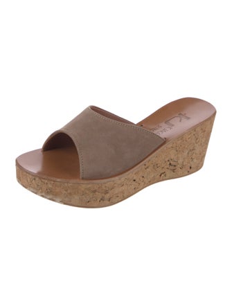 K Jacques St. Tropez Leather Slides