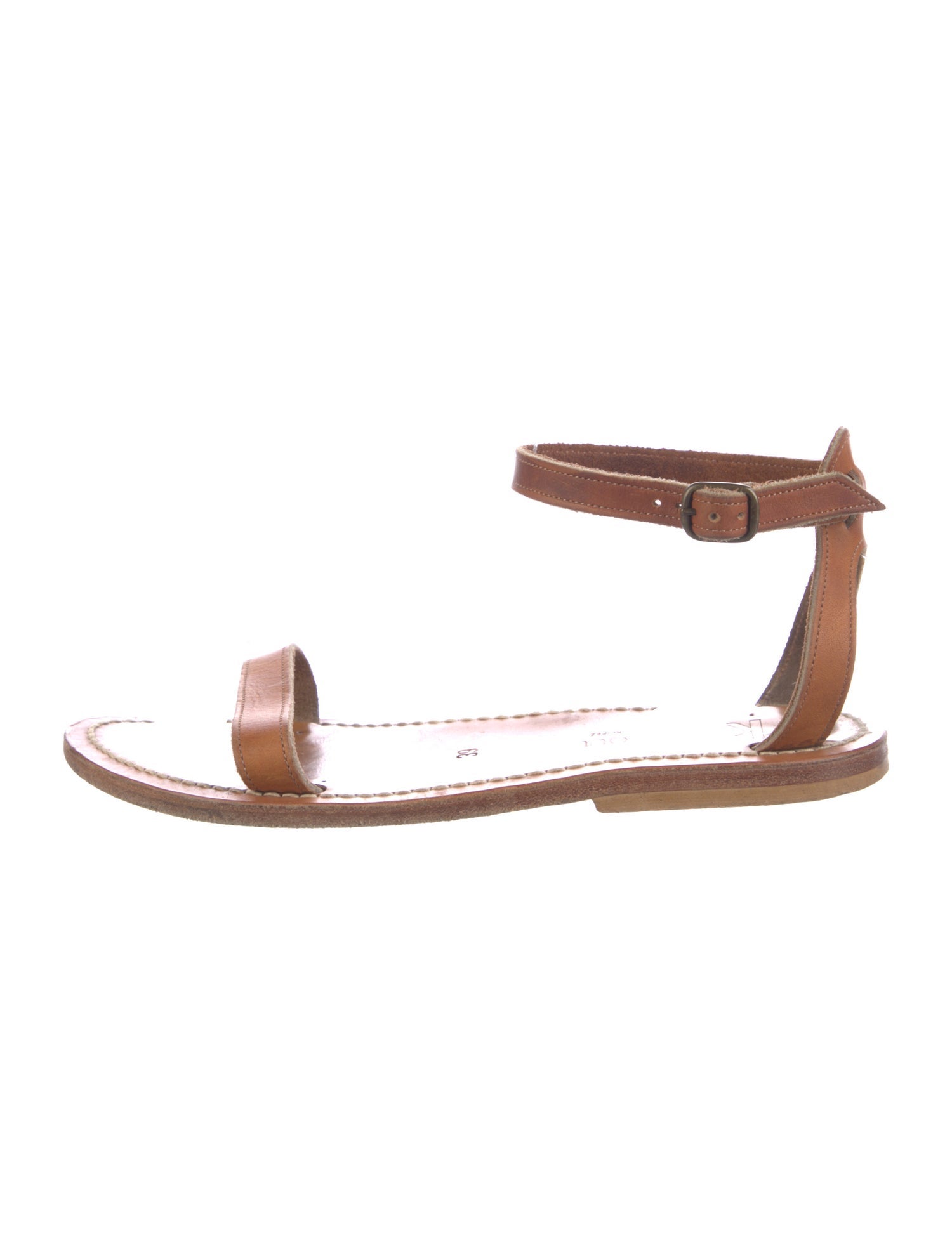 K Jacques St. Tropez Leather Sandals