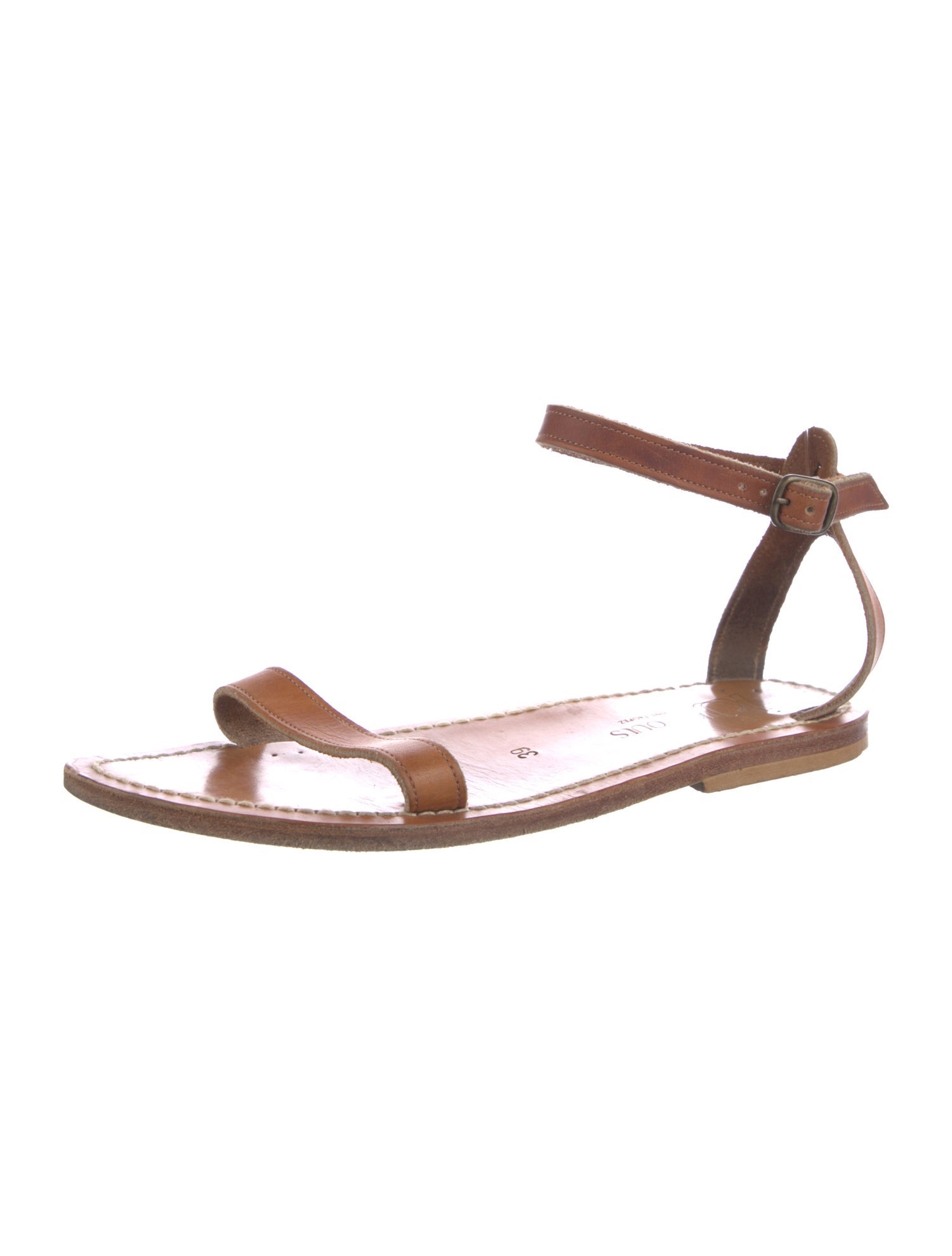 K Jacques St. Tropez Leather Sandals