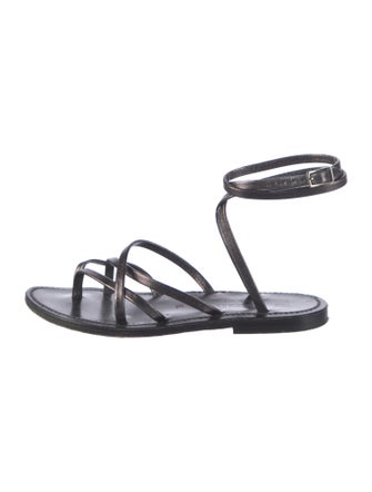 K Jacques St. Tropez Leather Gladiator Sandals