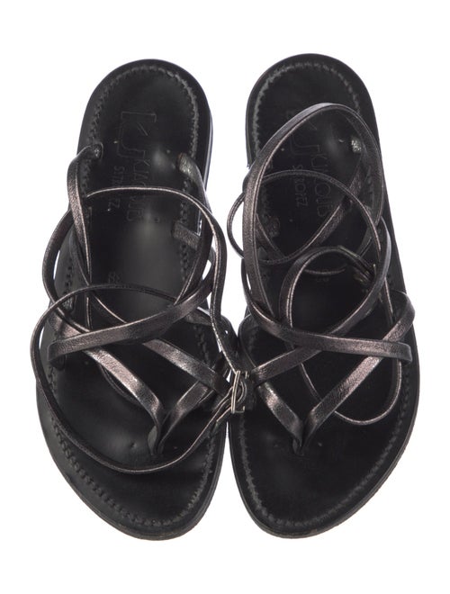 K Jacques St. Tropez Leather Gladiator Sandals