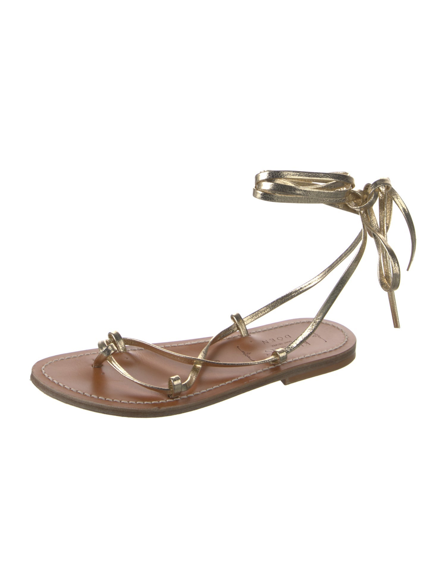 K Jacques St. Tropez Leather Gladiator Sandals