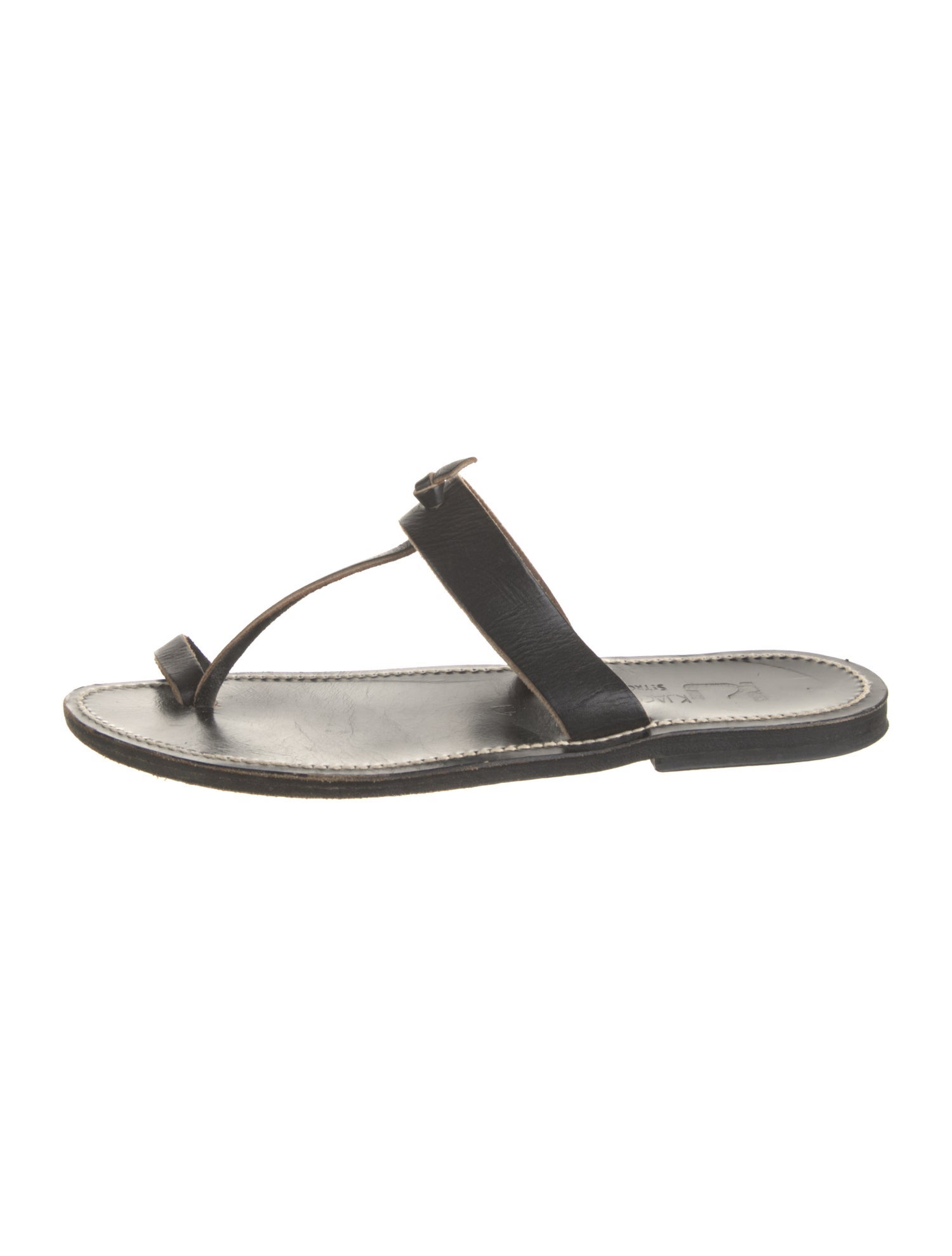 K Jacques St. Tropez Leather Slides