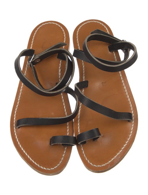 K Jacques St. Tropez Leather Gladiator Sandals