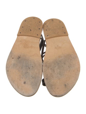 K Jacques St. Tropez Leather Gladiator Sandals