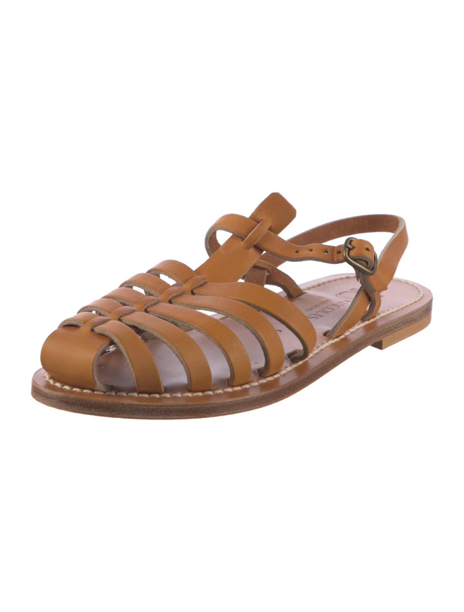 K Jacques St. Tropez Leather Gladiator Sandals