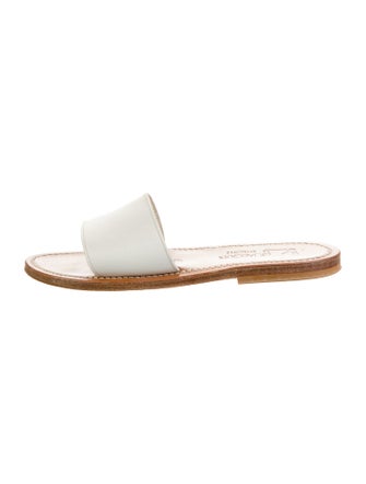 K Jacques St. Tropez Leather Slides
