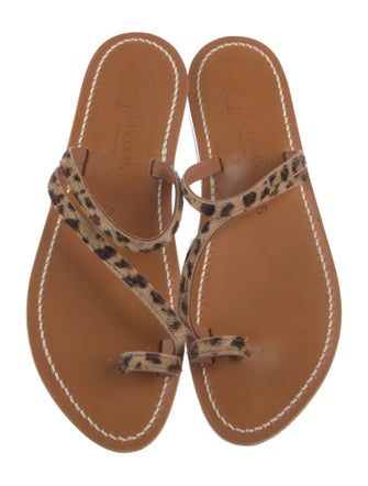 K Jacques St. Tropez Ponyhair Sandals