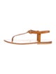 K Jacques St. Tropez Leather T-Strap Sandals