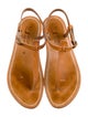 K Jacques St. Tropez Leather T-Strap Sandals