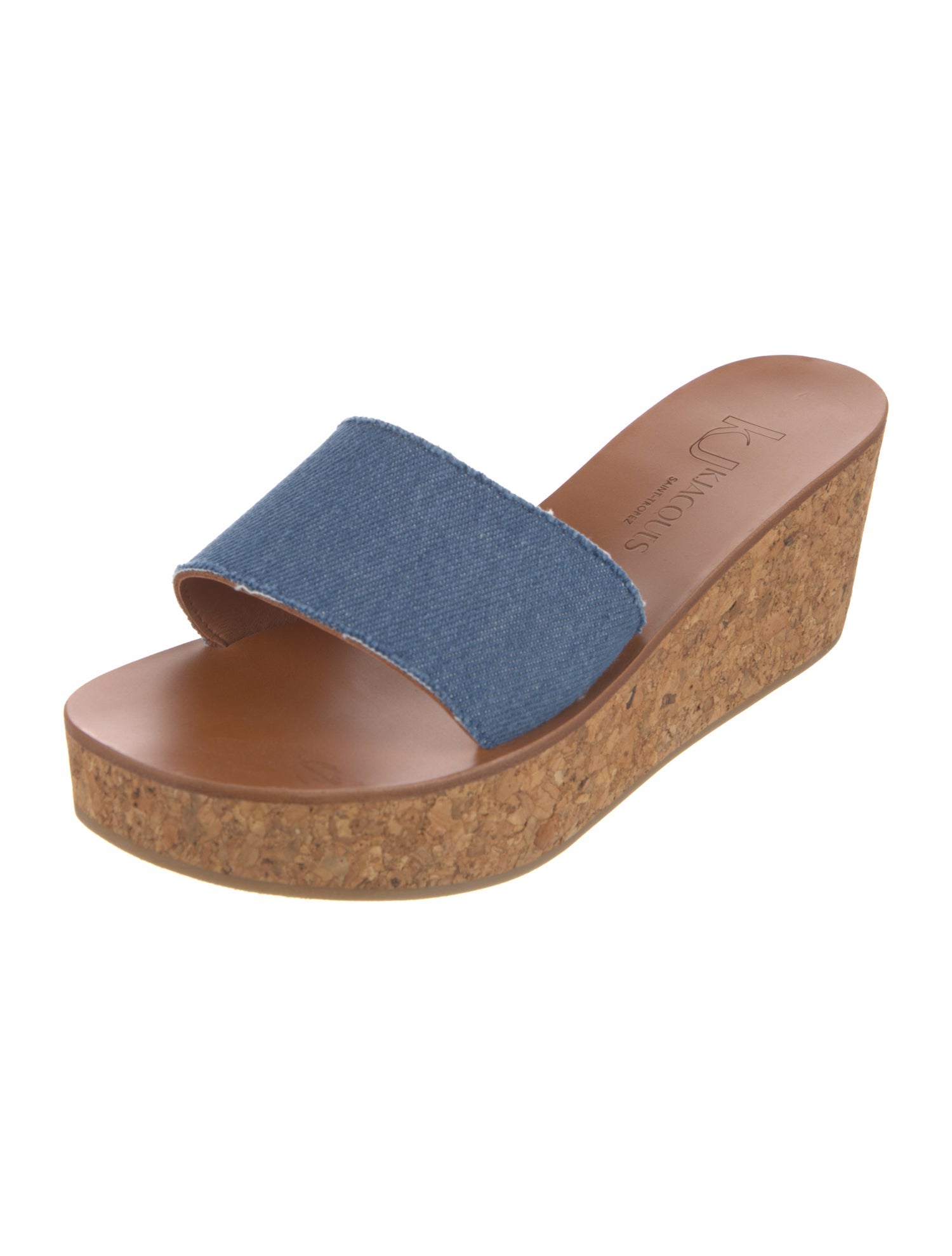 K Jacques St. Tropez Leather Slides