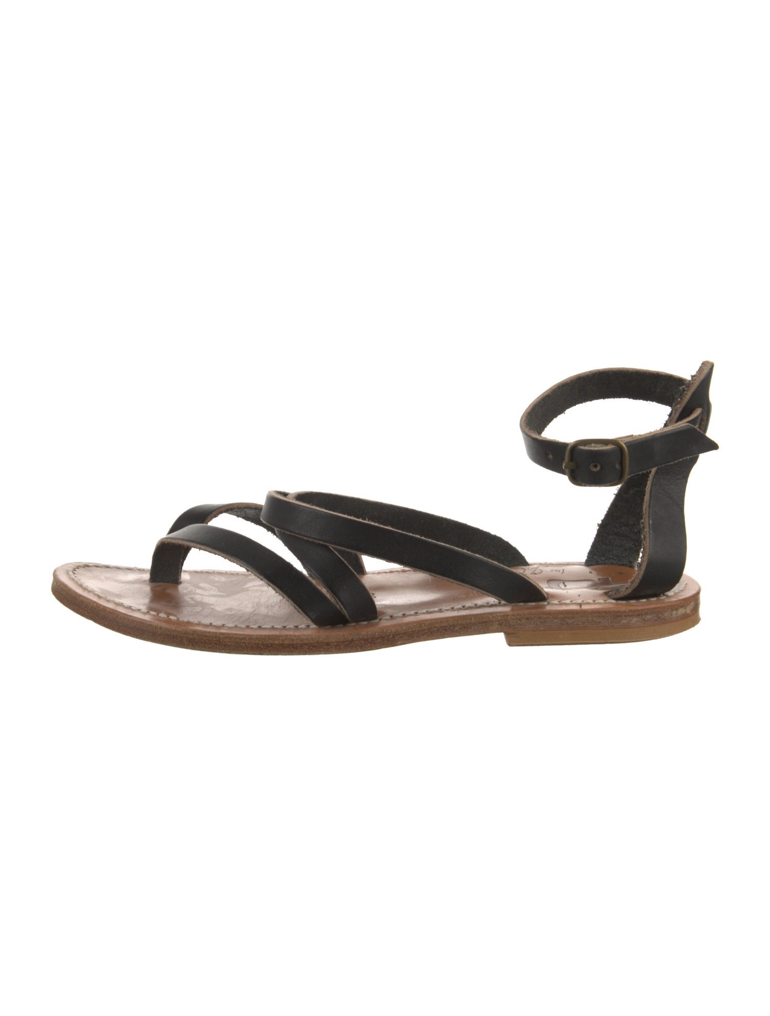 K Jacques St. Tropez Leather Gladiator Sandals