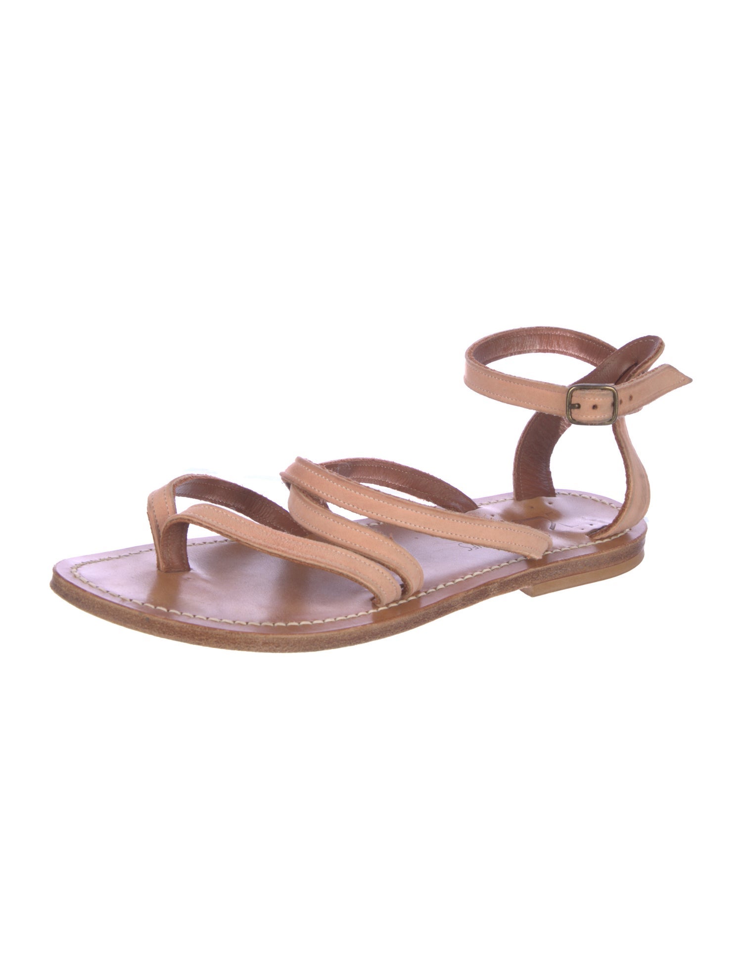 K Jacques St. Tropez Leather Gladiator Sandals