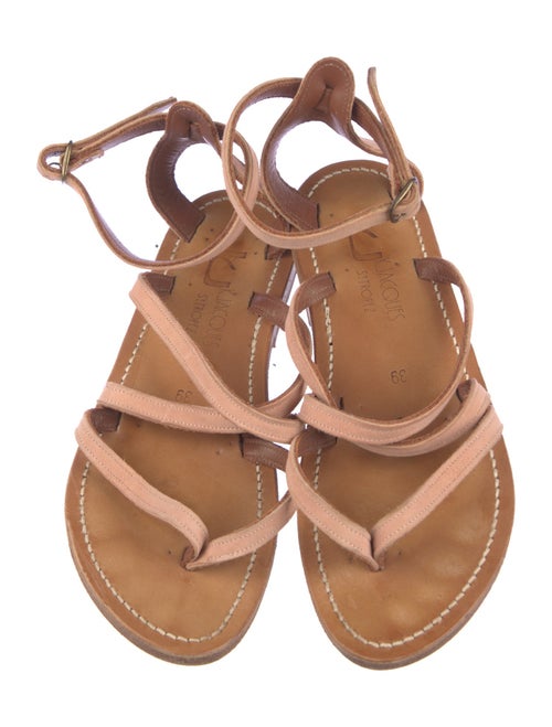 K Jacques St. Tropez Leather Gladiator Sandals