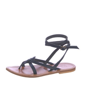 K Jacques St. Tropez Leather Gladiator Sandals