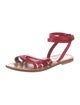 K Jacques St. Tropez Leather Gladiator Sandals