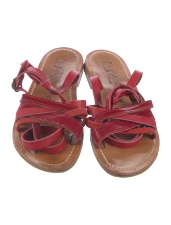 K Jacques St. Tropez Leather Gladiator Sandals