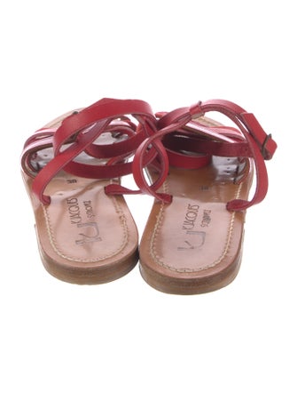 K Jacques St. Tropez Leather Gladiator Sandals