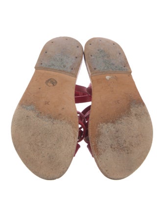 K Jacques St. Tropez Leather Gladiator Sandals