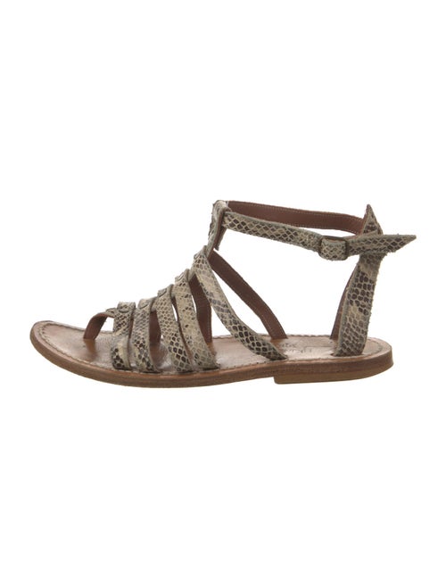 K Jacques St. Tropez Leather Gladiator Sandals