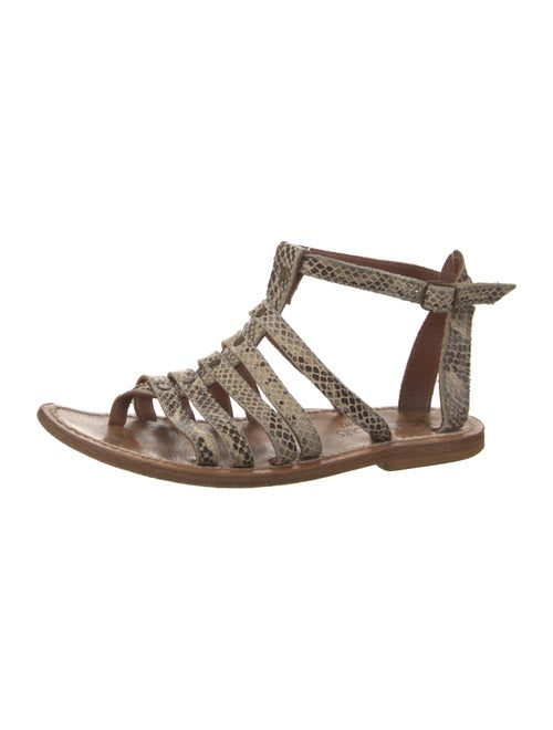 K Jacques St. Tropez Leather Gladiator Sandals