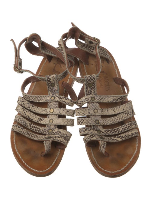 K Jacques St. Tropez Leather Gladiator Sandals