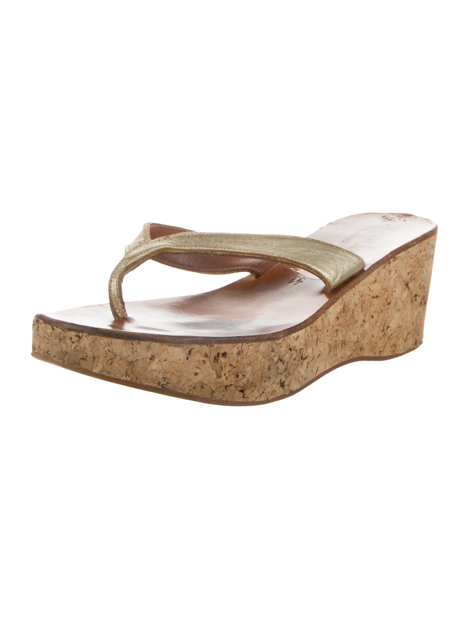 K Jacques St. Tropez Leather Flip Flops