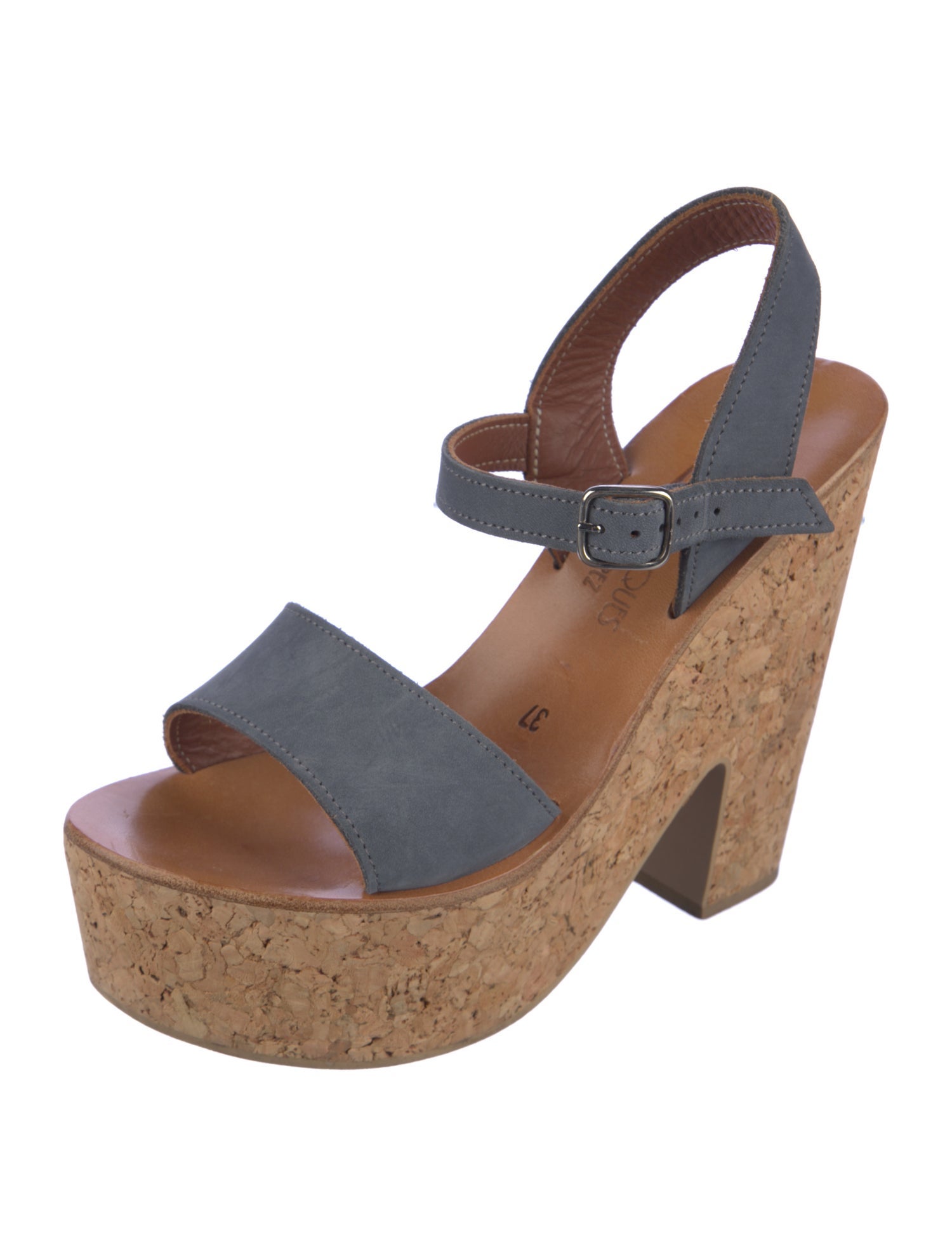 K Jacques St. Tropez Suede Slingback Sandals