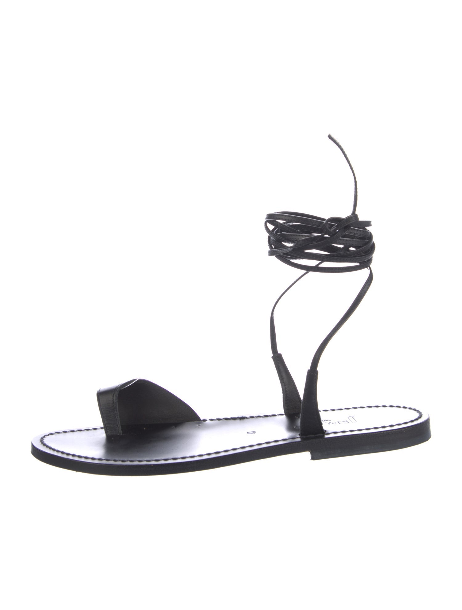 K Jacques St. Tropez Leather Gladiator Sandals