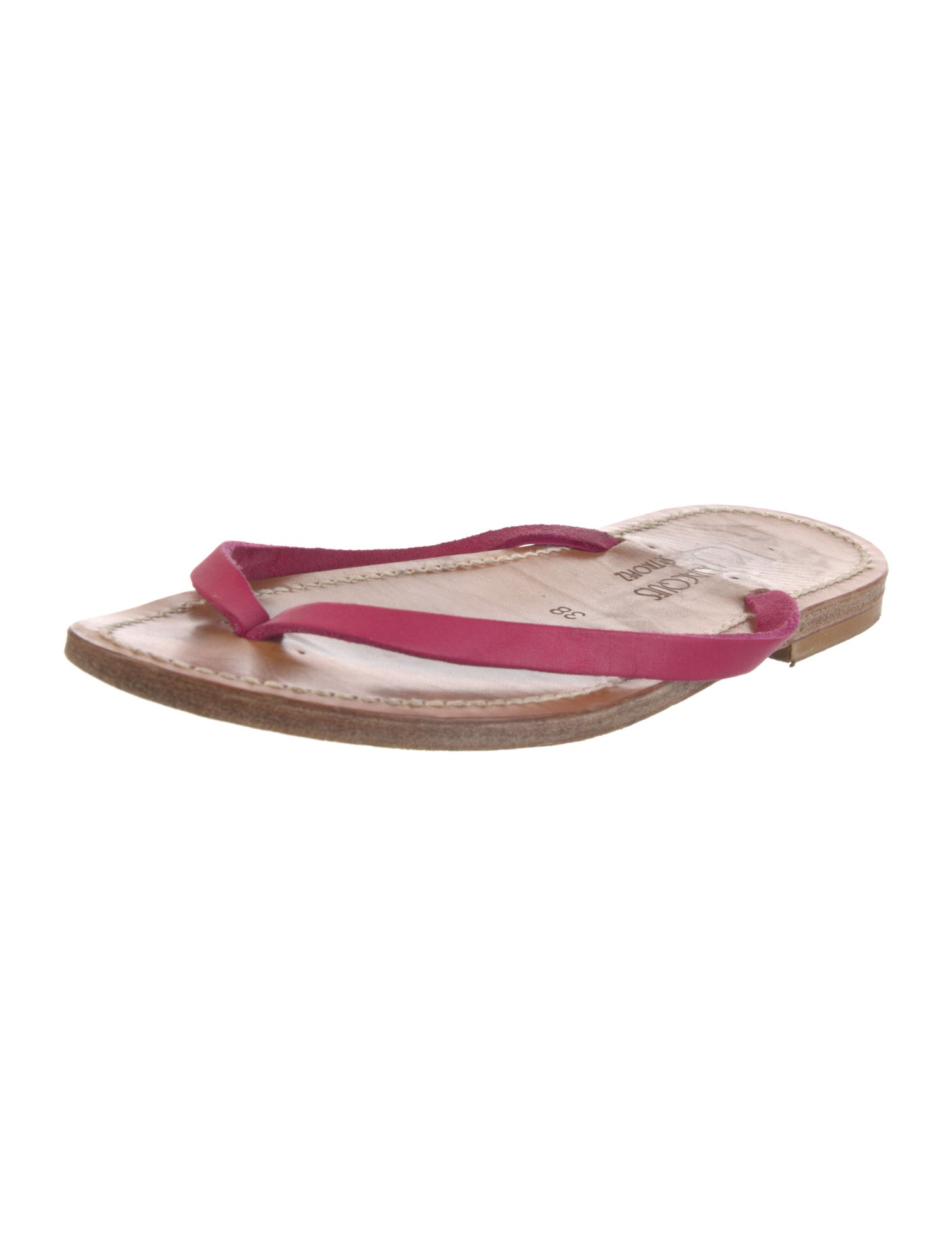 K Jacques St. Tropez Leather Flip Flops