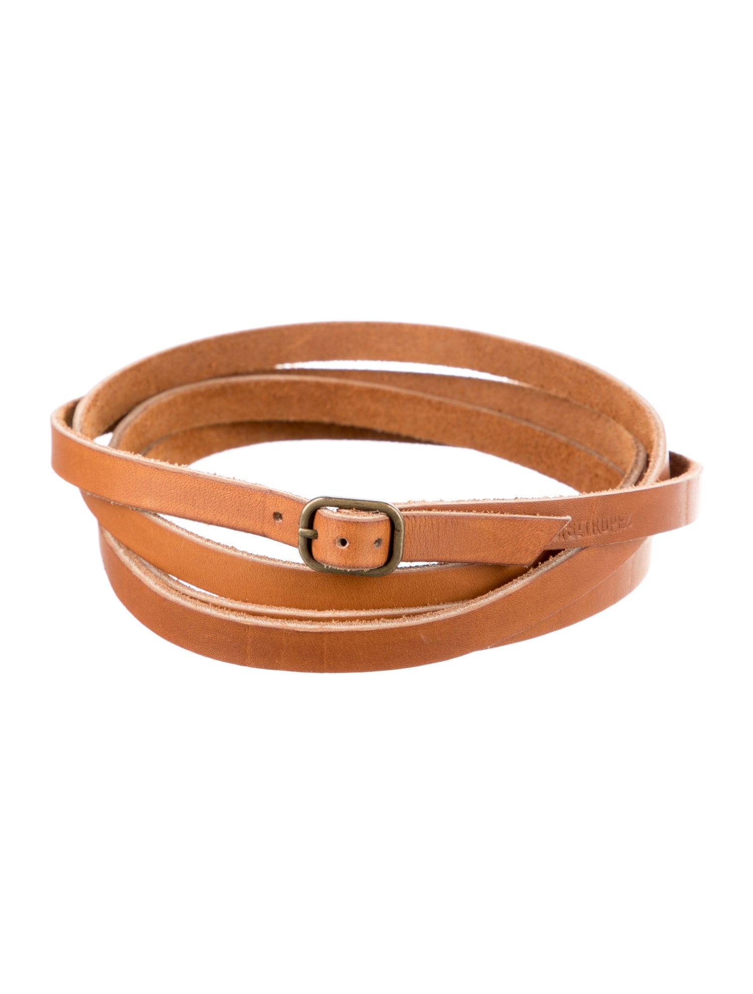 K Jacques St. Tropez Skinny Leather Waist Belt