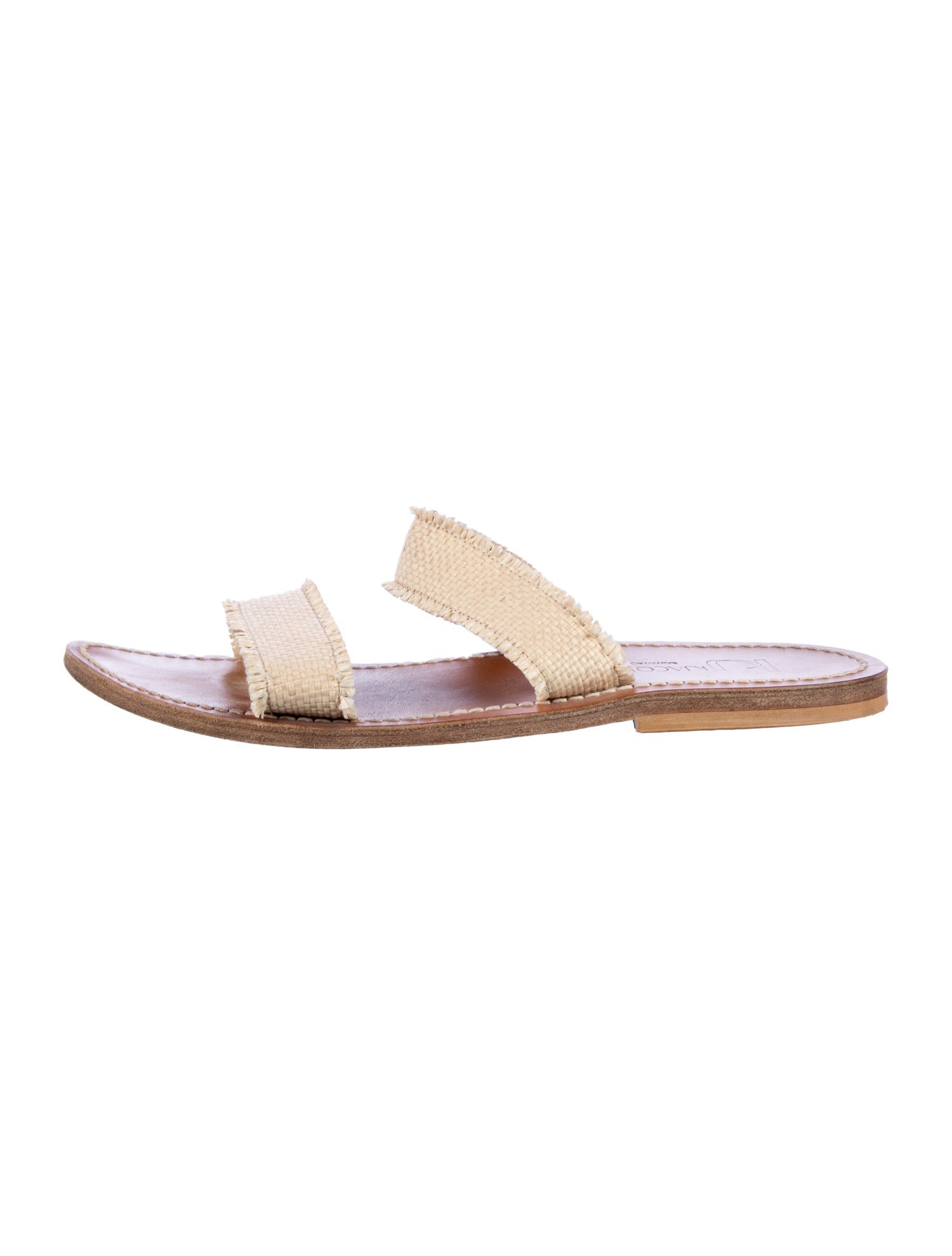 K Jacques St. Tropez Leather Slides