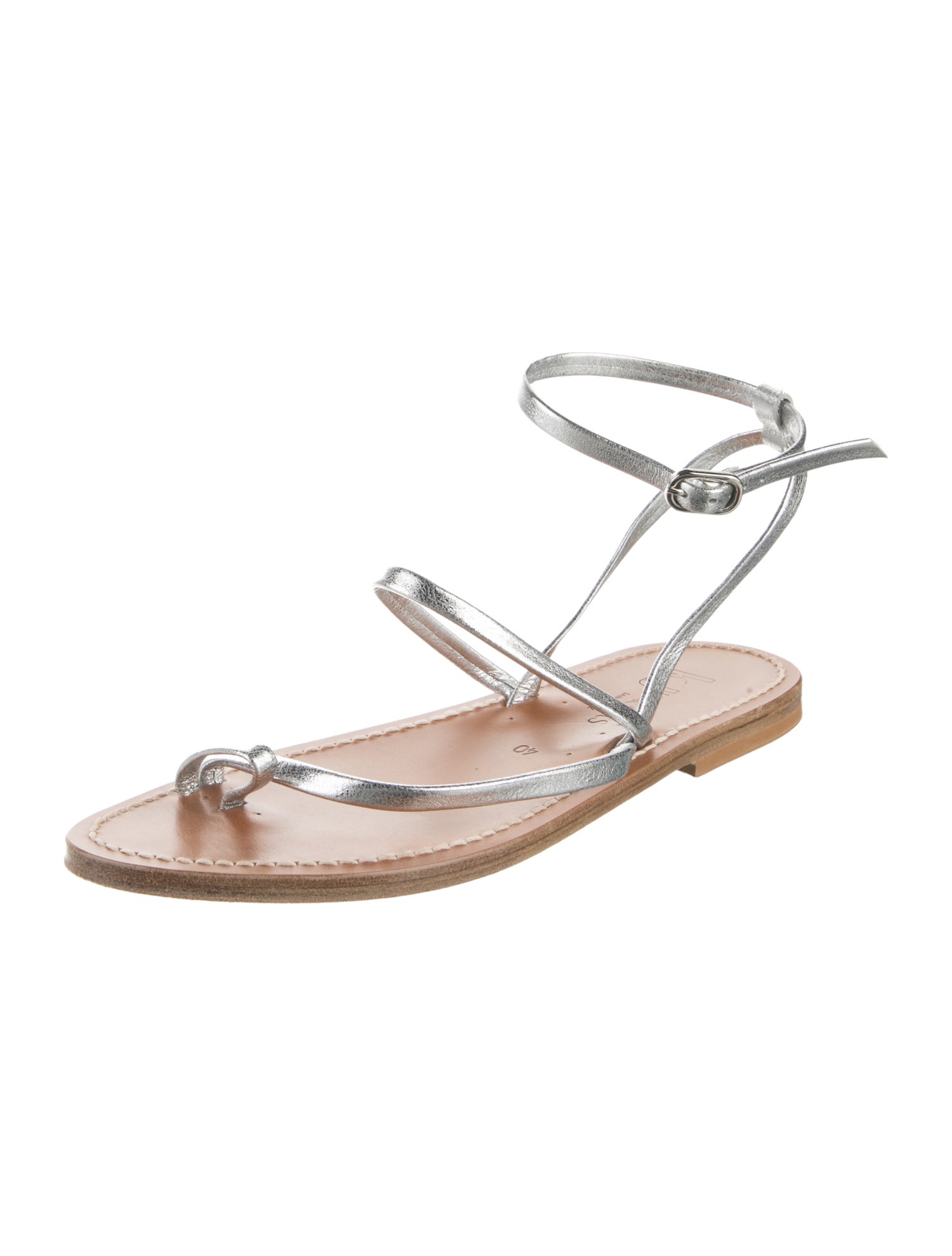 K Jacques St. Tropez Leather Sandals