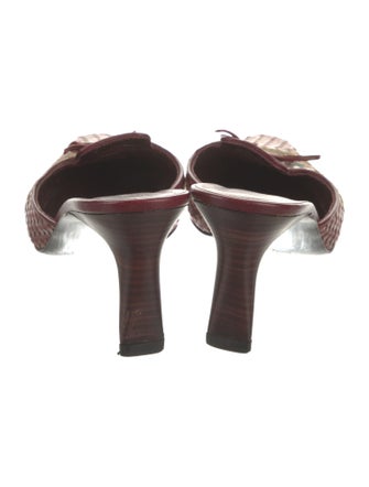 Stephane Kélian Leather Printed Mules