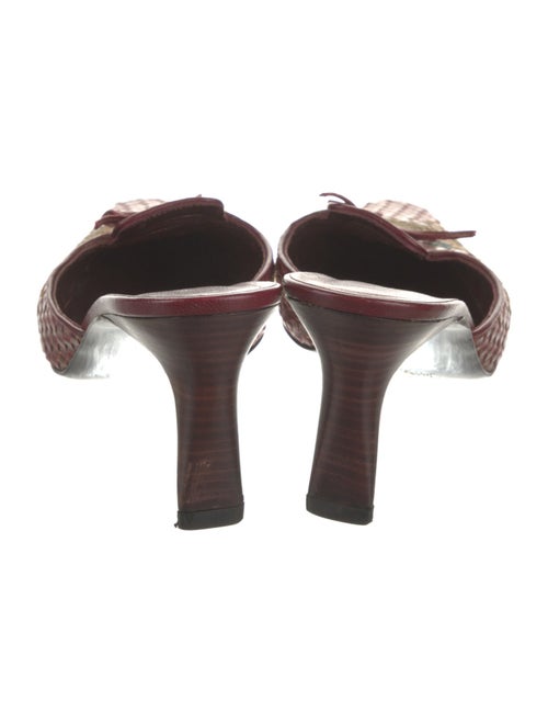 Stephane Kélian Leather Printed Mules