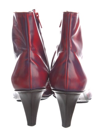 Stephane Kélian Leather Animal Print Boots