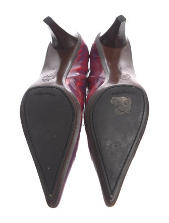 Stephane Kélian Leather Animal Print Boots