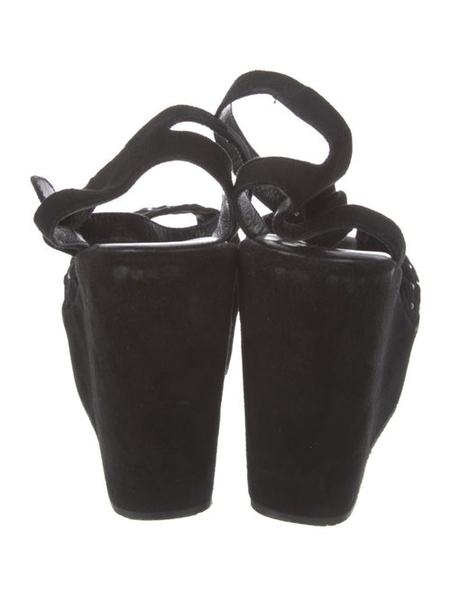 Stephane Kélian Suede Crystal Embellishments Espadrilles