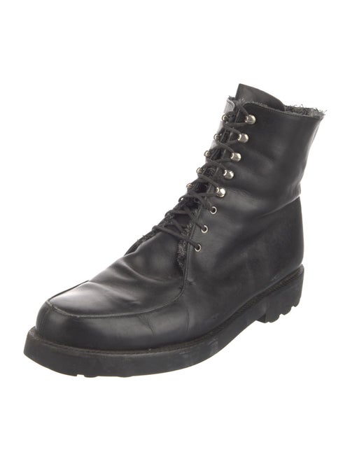 Stephane Kélian Leather Combat Boots