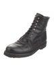 Stephane Kélian Leather Combat Boots